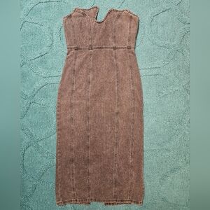 Micas Black Denim Dress M